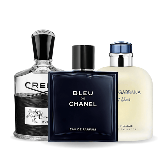 Set di 3 profumi | Bleu de Chanel, Creed Aventus, Light Blue Dolce Gabbana 100 ml